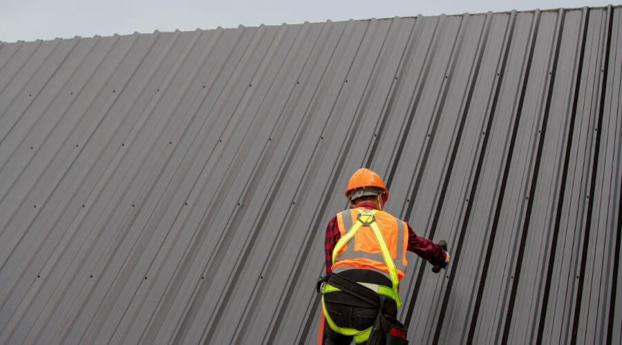 Professional metal roof installation services in New Lothrop, MI